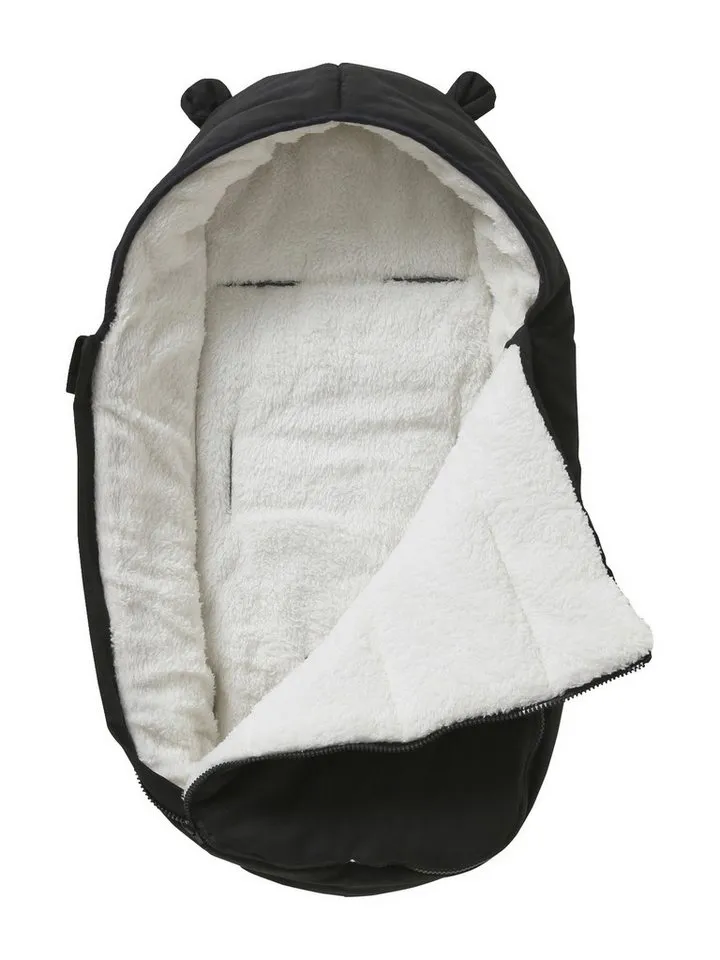 Vertbaudet Vertbaudet Fußsack für Kinderwagen & Babyschale, wetterfest, Blau|schwarz, – Produktbild 3 von 4