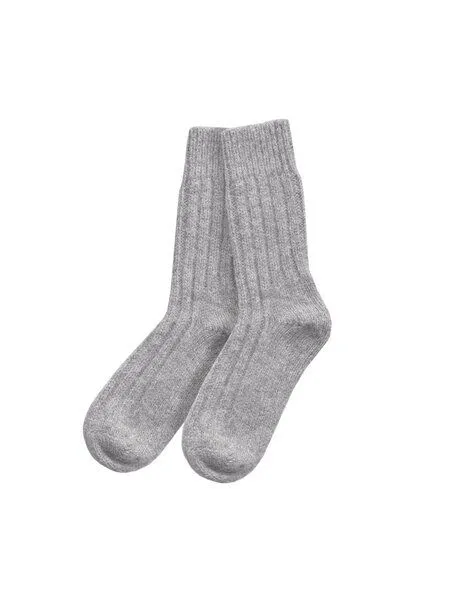 FUXBAU FUXBAU Alpaka Schafwollsocken, Grau, – Produktbild 3 von 4