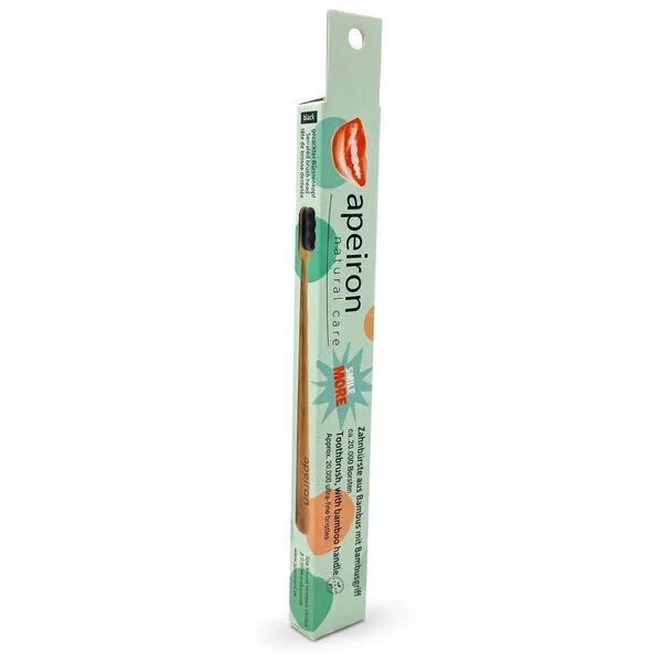 Apeiron Apeiron FINIDENT Bambus-Zahnbürste, schwarz, ultra feine Borsten – Produktbild 5 von 5