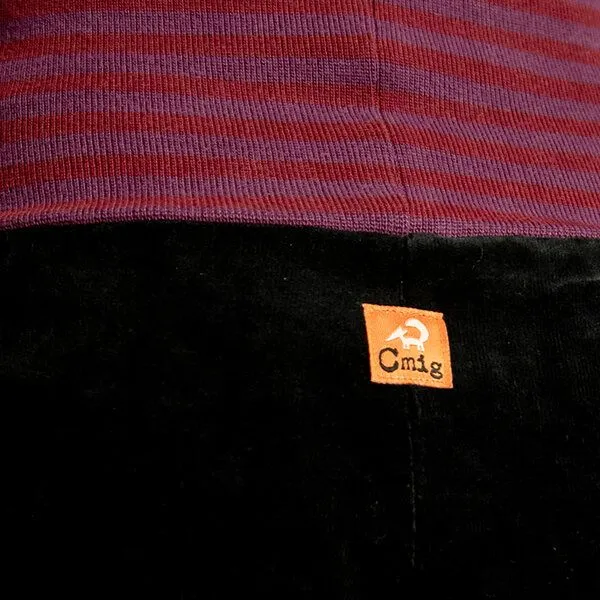 Cmig Cmig Kinder Nickihose zum wohlfühlen, Schwarz / rot-lila, – Produktbild 4 von 4