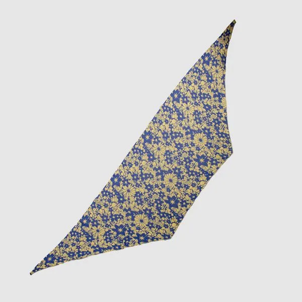 LANARTO slow fashion LANARTO slow fashion Schultertuch Aloha aus 100% Bio-Baumwolle Feinstrick made in germany, Blau, – Produktbild 3 von 4