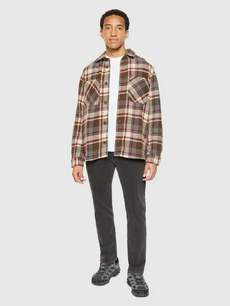 KnowledgeCotton Apparel KnowledgeCotton Apparel Kariertes Overshirt - Overshirt red check, Red, – Produktbild 2 von 2