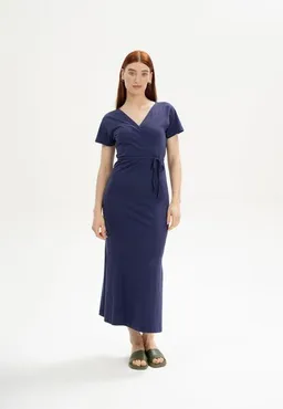 MELA V-Neck Kleid lang Style SHREOSHI | von MELA | Fairtrade & GOTS zertifiziert – Produktbild 1 von 1