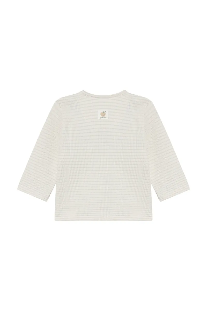 Noppies Newborn Langarmshirt stripe, Beige, – Produktbild 1 von 1