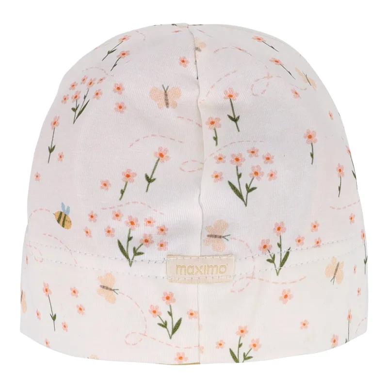 Maximo Maximo Erstlingsmütze mit UV-Schutz Blumen, Natur | mehrfarbig, – Produktbild 1 von 2