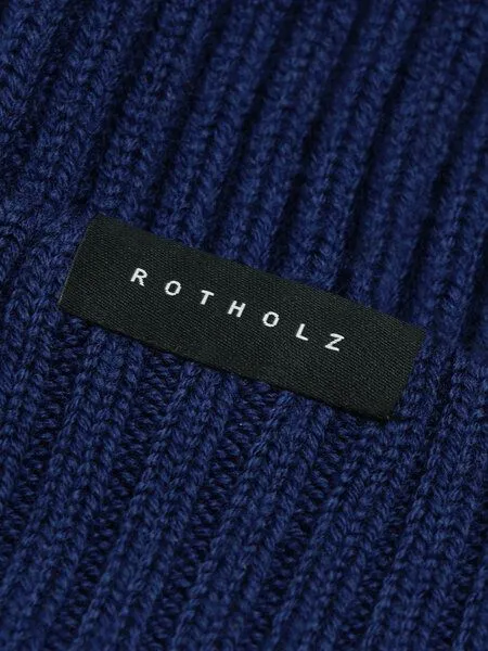 Rotholz Rotholz Mütze - Classic Ribbed Beanie - aus Wolle, Royal blue (blau), – Produktbild 3 von 4