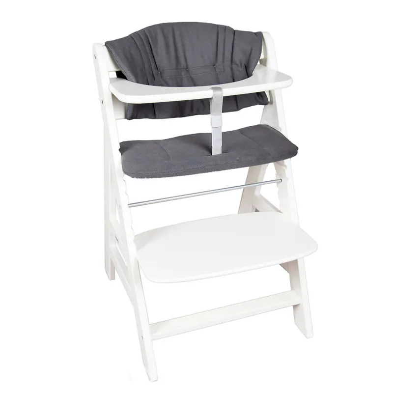 Hoppediz Hoppediz Kinderstuhlpolster Hochstuhl Sitzkissen Set für Hauck Alpha, Grau, – Produktbild 1 von 2