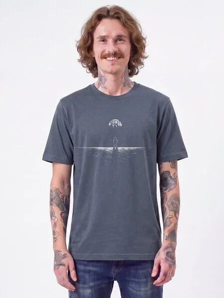watapparel watapparel T-Shirt Unisex Lost in space, Blue grey, – Produktbild 2 von 2
