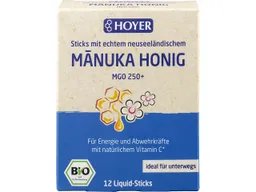 HOYER HOYER Bio Manukahonig Liquid-Sticks MGO 250+ (12 Stück) – Produktbild 1 von 1
