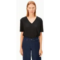 ARMEDANGELS ARMEDANGELS V-NECK Damen T-Shirt aus TENCEL Lyocell Mix, Black, – Produktbild 1 von 1