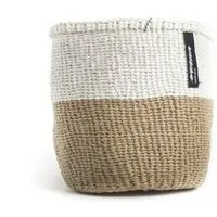 Mifuko KIONDO Körbe XS - Sisal/Papier Aufbewahrungs- & Pflanzkorb - Mifuko, Duo stripes (braun), – Produktbild 1 von 1