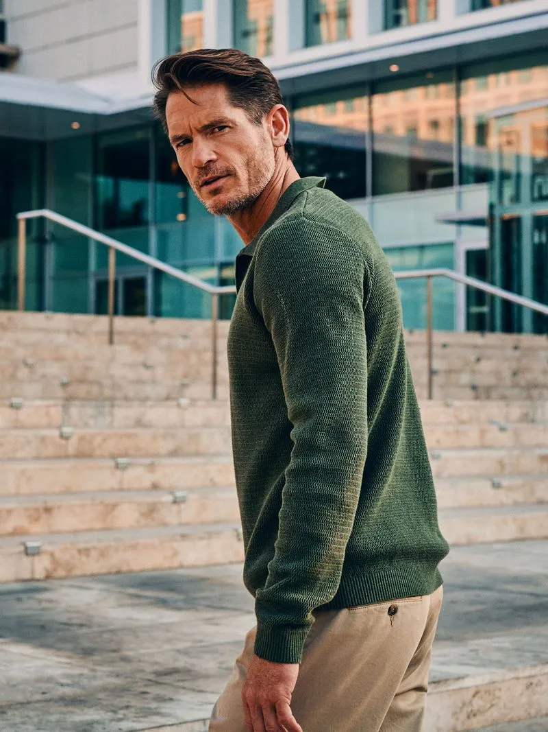 Suitable Suitable Pullover Riva Structure Melange Grün - Größe XXL, Grün, – Produktbild 3 von 5