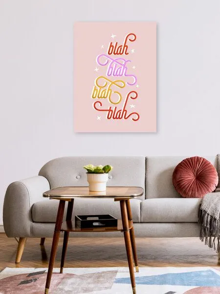 Photocircle Photocircle Poster / Leinwandbild - blah blah blah – Produktbild 2 von 4