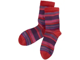 grödo Kinder Ringelsocken kirschrot Gr.5-6 – Produktbild 1 von 1