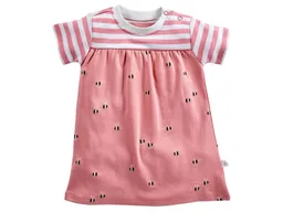 HANS NATUR Baby Kleid Kurzarm Bio-Baumwolle Biene rosa Gr.50/56 – Produktbild 1 von 1