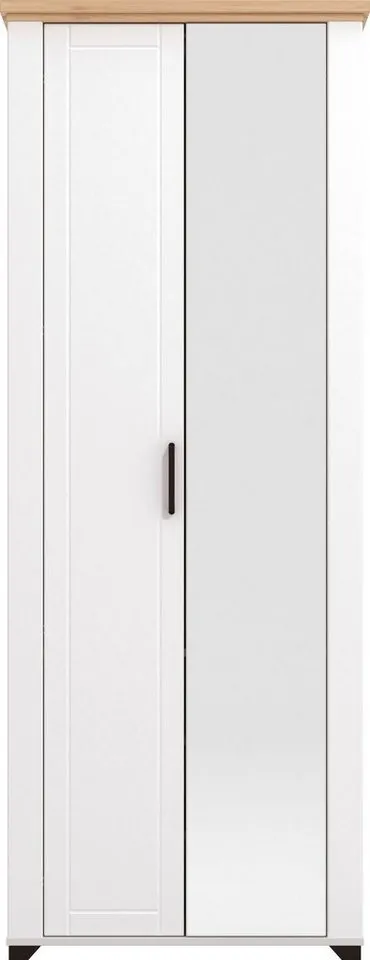 Home affaire Garderobenschrank Valencia, Weiß, – Produktbild 3 von 5