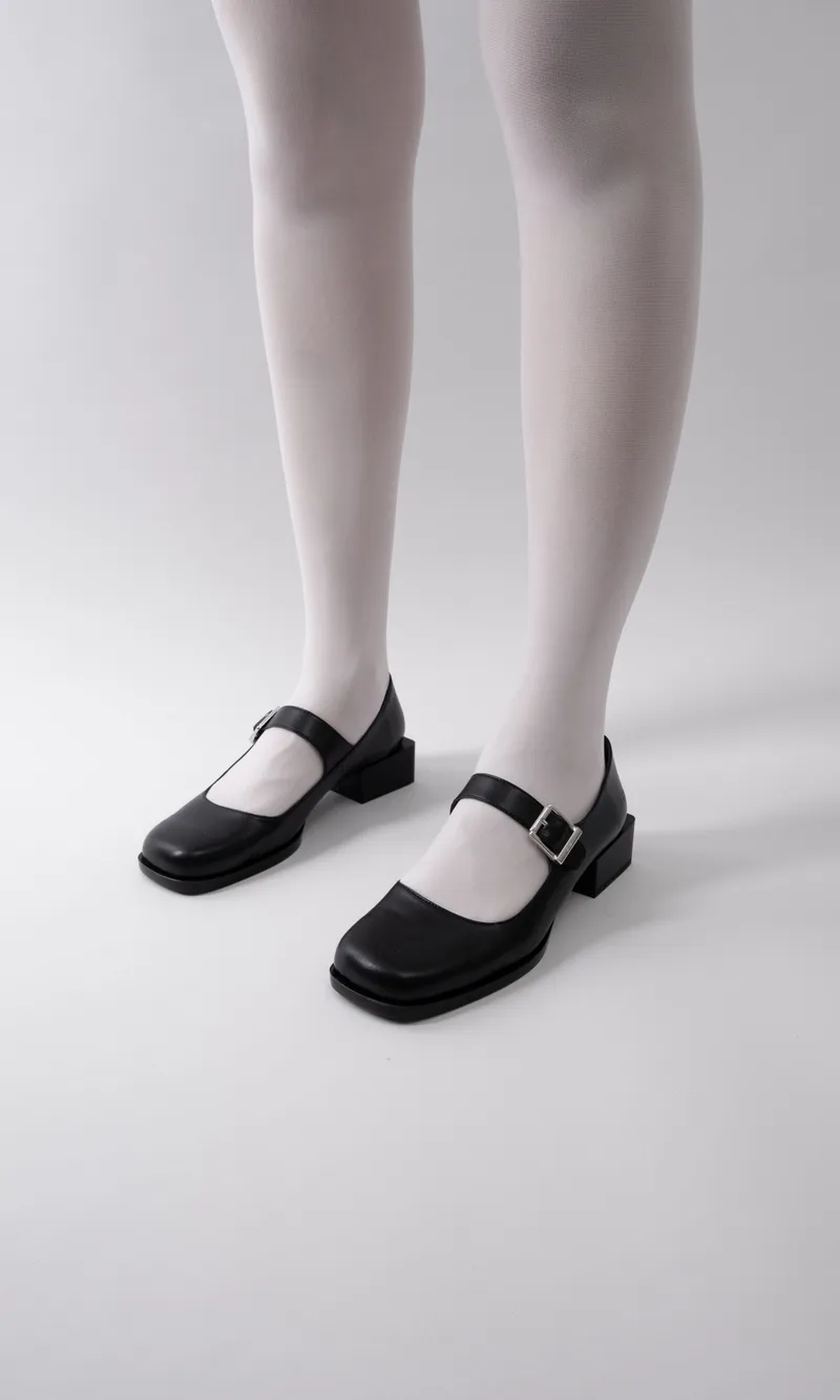 Prev Prev Damen vegan Loafers Jane Schwarz, Schwarz, – Produktbild 1 von 1