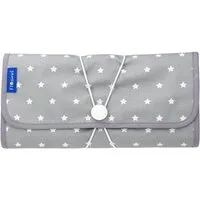 Flosinn Flosinn Wickeltasche Wickelunterlage Wickelclutch abwischbar in verschiedenen Farben, Hellgrau, – Produktbild 1 von 1