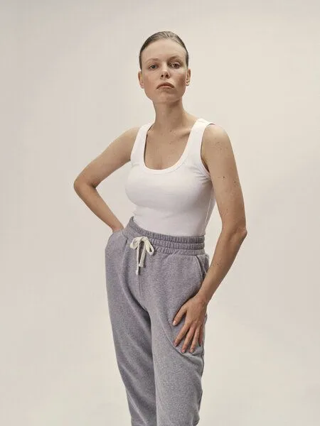 WOTE WOTE Tanktop aus Organic Cotton - Bio Baumwolle, Weiss, – Produktbild 3 von 3