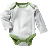HANS NATUR Baby Langarmbody Bio-Baumwolle grau Gr. 86/92 – Produktbild 1 von 1
