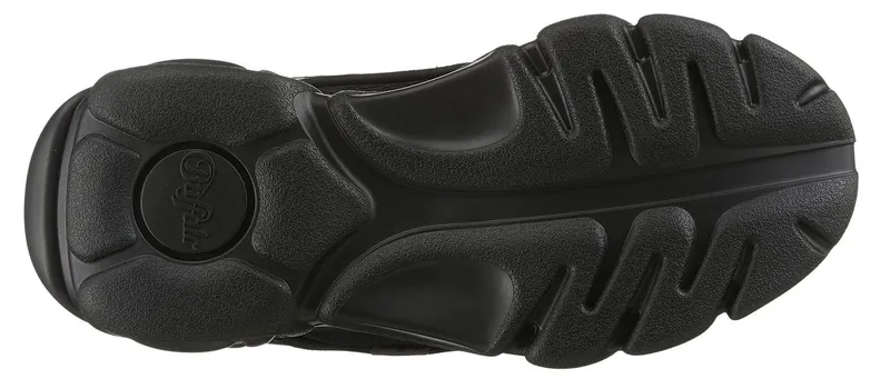 Buffalo Buffalo CHAI Plateausneaker, Ugly-Sneaker, Halbschuh, Schnürschuh in veganer Verarbeitung, Schwarz, – Produktbild 3 von 5