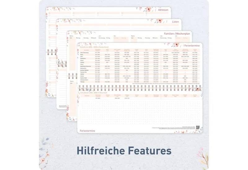 Häfft Häfft Schreibtischkalender Wochen-Tischkalender 2027 quer – Produktbild 5 von 5
