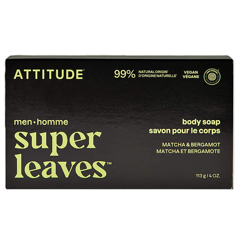 Attitude Attitude Super Leaves Körperseife für Männer - Matcha & Bergamotte – Produktbild 1 von 1