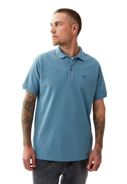 Honesty Rules Honesty Rules Basic Polo Shirt, Aegean-blue, – Produktbild 1 von 3