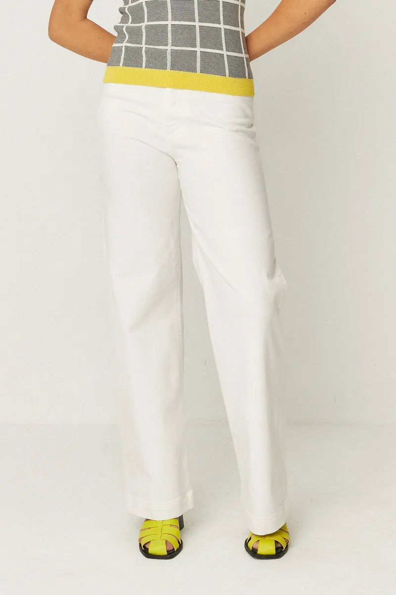 SKFK SKFK Damen vegan Hose Ainhize Weiß, Weiß, – Produktbild 2 von 2