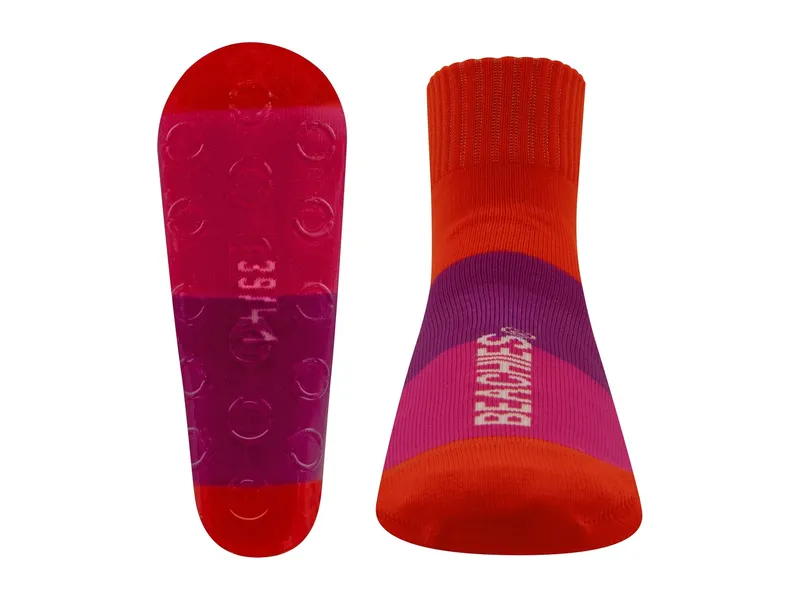 Ewers Beachies Strandsocke Blockringel Erwachsene pink Gr.36/38, Rot, pink, – Produktbild 1 von 2