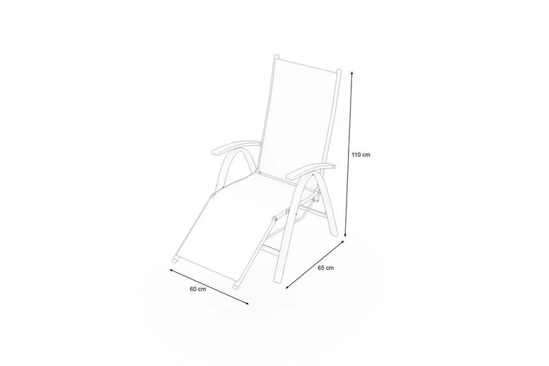 Villana Gartenstuhl, Grau, – Produktbild 2 von 2