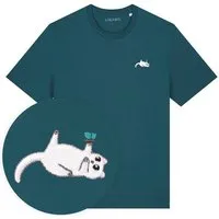 LIGARTI Besticktes T-Shirt – Samantha die Katze – LIGARTI Tiermanufaktur – Produktbild 1 von 1