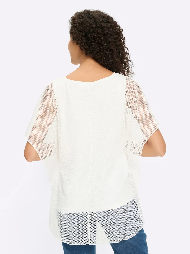 heine Kurzarmshirt ecru, Ecru, – Produktbild 2 von 2