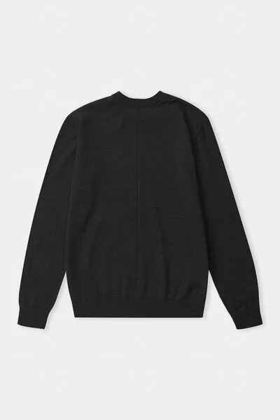 About Companions About Companions Klassischer Strickpullover MILO aus Bio-Baumwolle, Schwarz (eco black), – Produktbild 4 von 4