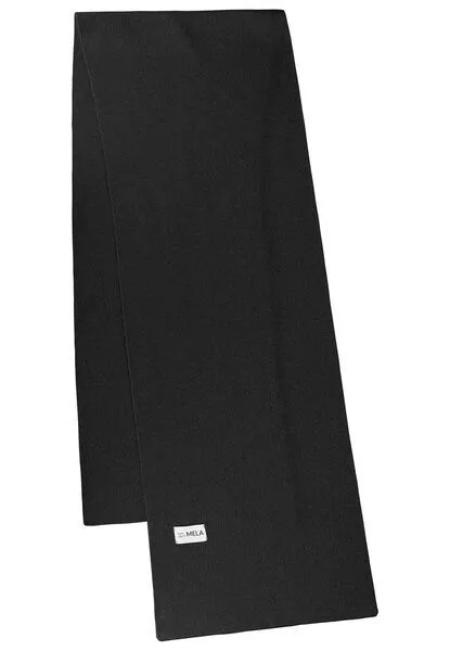MELA MELA Jacquard Strick Schal Style ASMEE aus 100% Bio-Baumwolle, Schwarz, – Produktbild 1 von 4