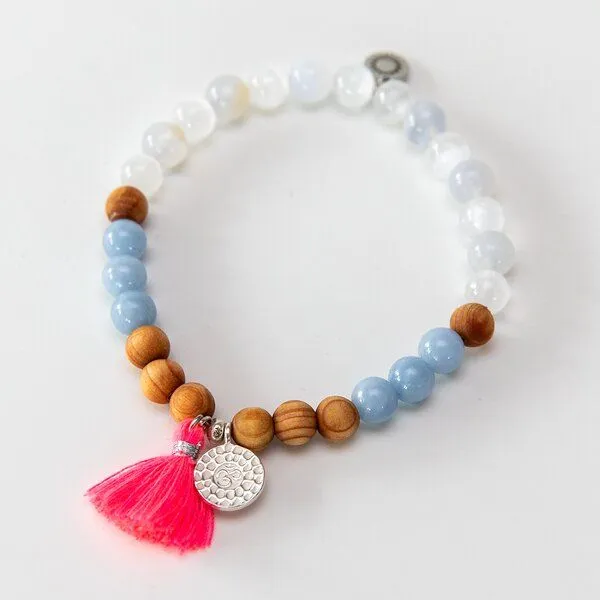 Divasya Divasya Mala Armband "Happy Yogini", Blau, – Produktbild 2 von 4