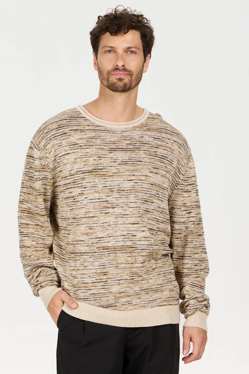 KOMODO KOMODO Herren vegan Pullover Marcus Beige, Beige, – Produktbild 2 von 2