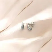 ELEKTROPULLI ELEKTROPULLI Wunderschöne MINI TROPFEN Ohrringe, 4mm schmal – Produktbild 1 von 1