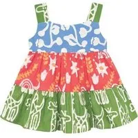 Global Mamas Global Mamas Baby Bio Karussellkleid - Sankofa, Giraffe olive (grün), – Produktbild 1 von 1