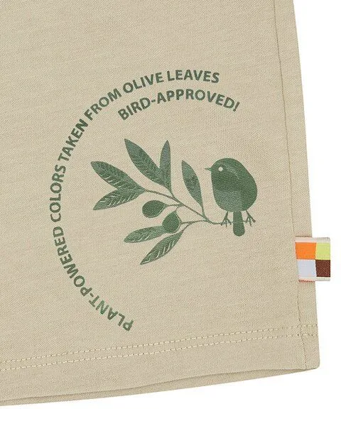 loud + proud loud + proud Babys & Kinder Short mit Pflanzenfarben gefärbt, GOTS zertifiziert, Olive(grün), – Produktbild 3 von 3