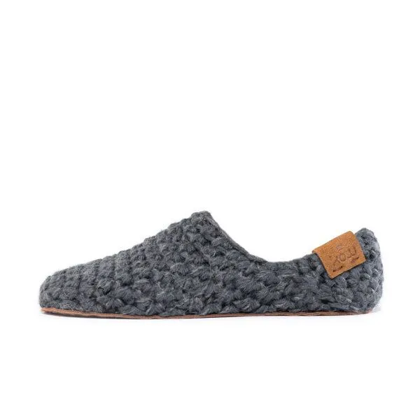 Kingdom of Wow Kingdom of Wow - Handgefertigte Hausschuhe aus Wolle - Unisex The Original, Charcoal, – Produktbild 6 von 6