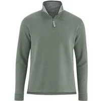 HempAge HempAge Herren Sweatware Troyer Hanf/Bio-Baumwolle, Thyme (grün), – Produktbild 1 von 1