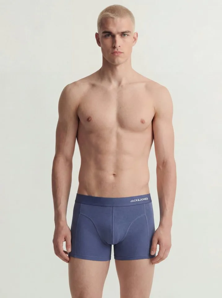 Jack & Jones Jack & Jones Trunk JACCOMO SOLID BAMBOO TRUNKS 3 PACK SN (Packung, 3-St) Viskosemischung, elastisches Bündchen, Grün, – Produktbild 2 von 3