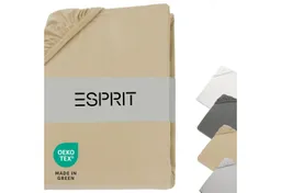 Esprit Spannbettlaken PREMIUM Spannbettlaken, Mischgewebe, Gummizug: rundum, (1 Stück), 100 x 200 cm in Beige – Produktbild 1 von 1
