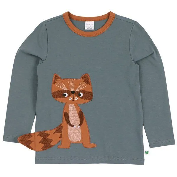 Fred's World by Green Cotton Fred's World by Green Cotton T-Shirt mit Katze, Blaugrau, – Produktbild 1 von 1