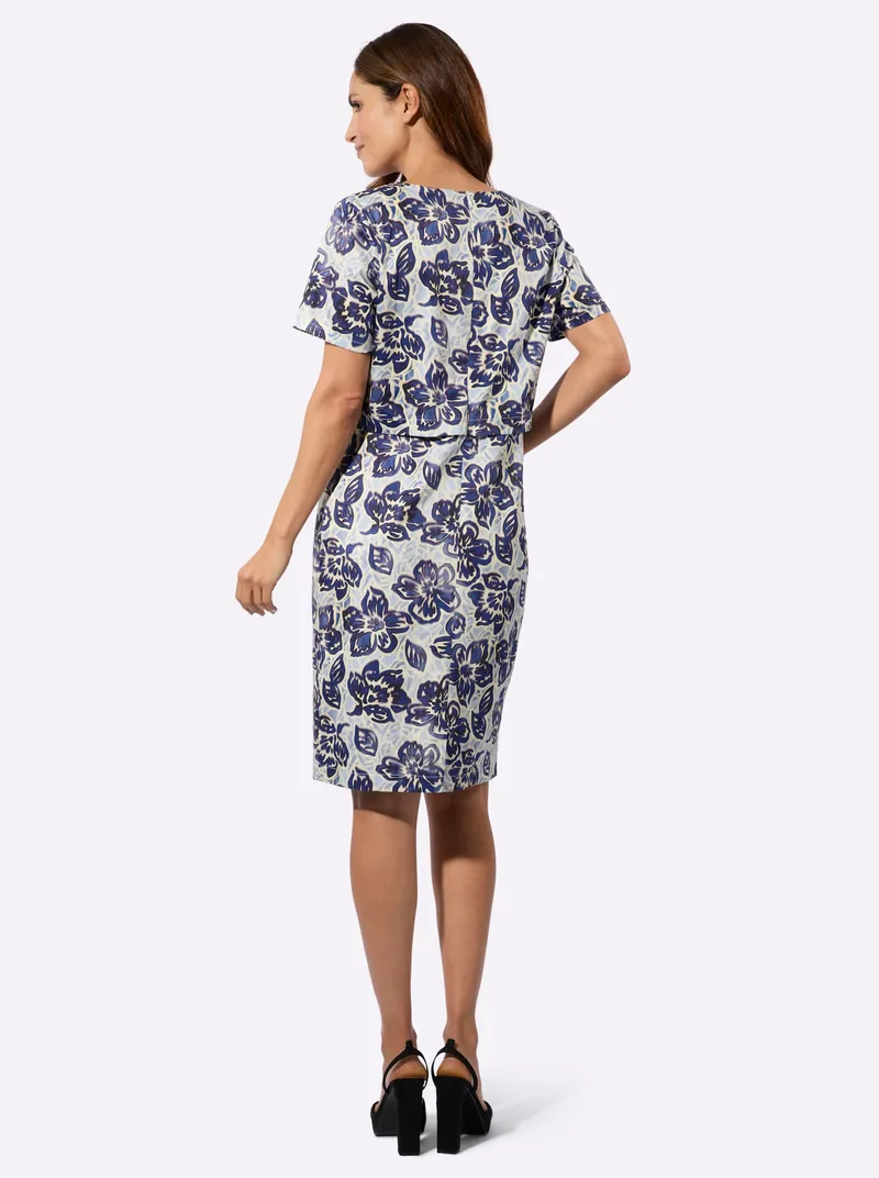 Witt Druckkleid, Royalblau-marine-bedruckt, – Produktbild 2 von 2
