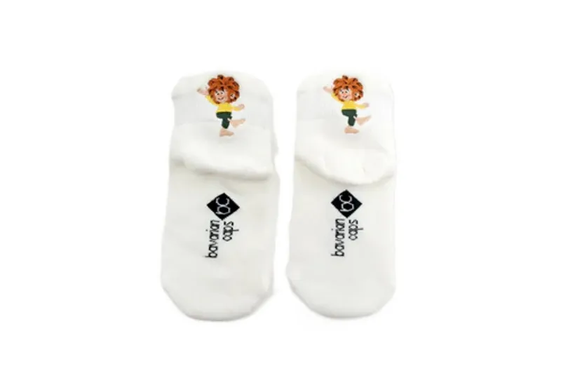 Bavarian Caps Bavarian Caps Sportsocken Bavarian Caps Sportsocken "Pumuckl winkt" kurz (Socken, Socken), Weiß, – Produktbild 3 von 3
