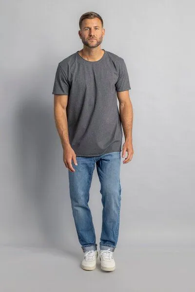 DIRTS dirts Vintage T-Shirt, Dark grey melange, – Produktbild 2 von 4