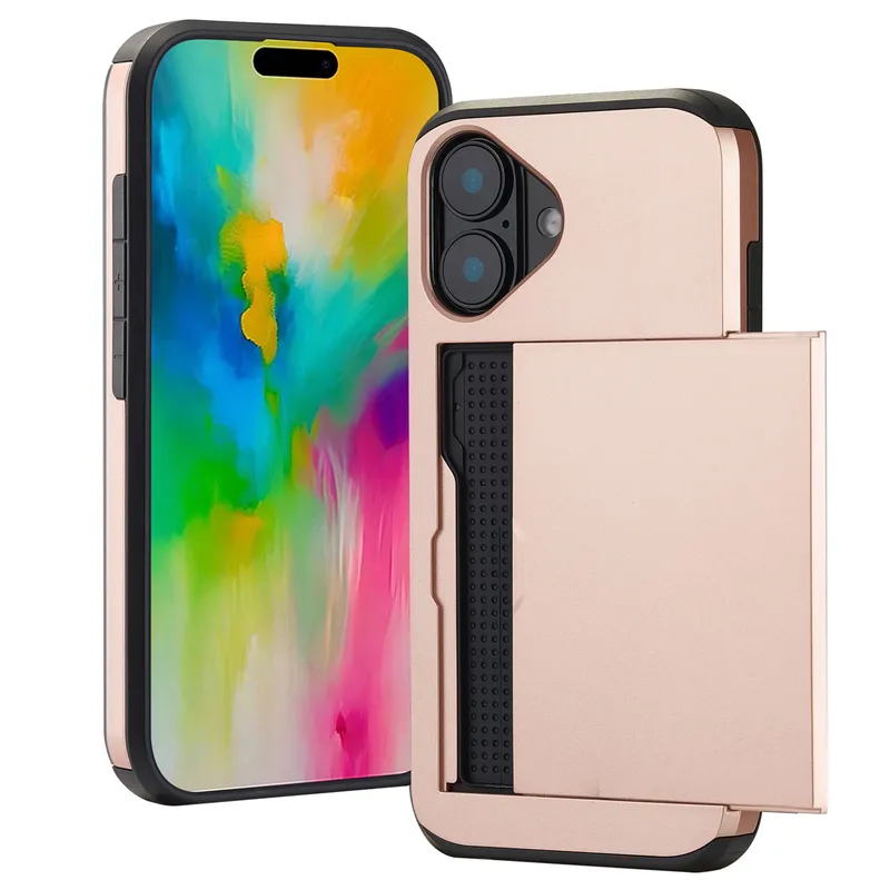imoshion imoshion Backcover mit Kartenfach für das Apple iPhone 16, Rosegold, – Produktbild 1 von 1