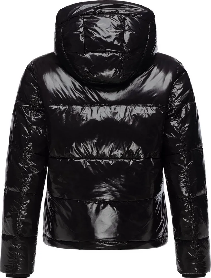 ragwear ragwear Steppjacke Roobie super stylische, gänzende Damen Winterjacke, Schwarz, – Produktbild 1 von 5